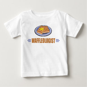 Camiseta Para Bebê Chef de Waffle Humoroso