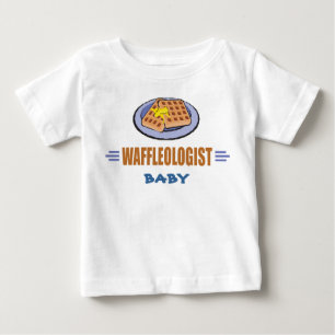 Camiseta Para Bebê Chef de Waffle Humoroso