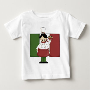Camiseta Para Bebê Chef Italiano - Personalizável