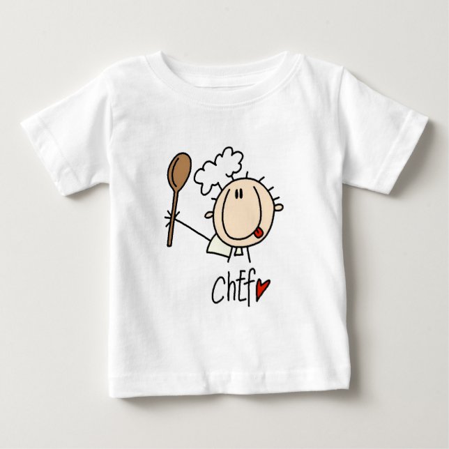Camiseta Para Bebê Chef Masculino (Frente)