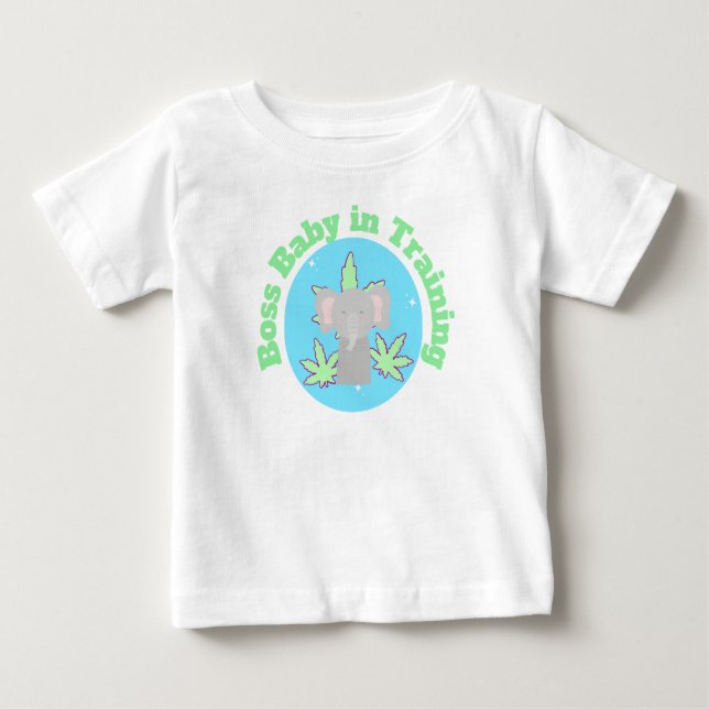 Camiseta Para Bebê Chefe Baby em Treinamento (Frente)