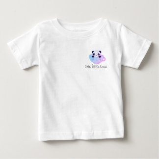 Camiseta Para Bebê Chefezinho Fofo – Panda Kawaii em um Sticker de Xí