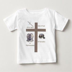 Camiseta Para Bebê Cheio de produtos cristãos