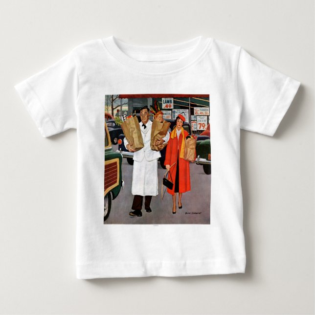 Camiseta Para Bebê Cheio do saco de problemas (Frente)