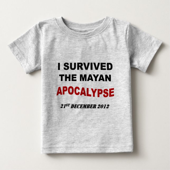 Camiseta Para Bebê Cheio Mayan Apocalypse (Frente)