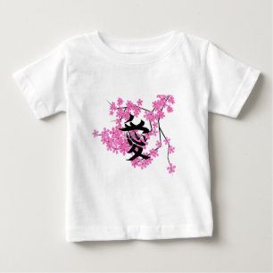 Camiseta Para Bebê Cherry Blossom Design - Kids T-shirt