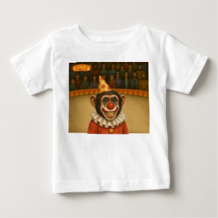 Camiseta Para Bebê Chester o palhaço chimpanzé