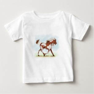 Camiseta Para Bebê Chestnut Overo Skewbald Horse