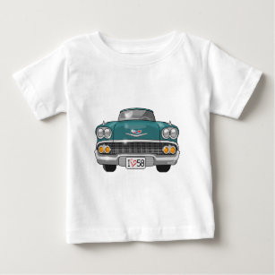 Camiseta Para Bebê Chevrolet Impala 1958