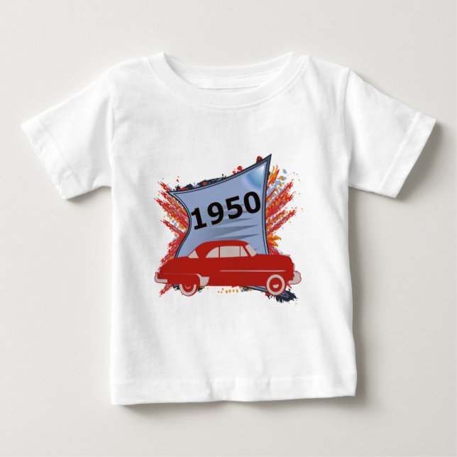 Camiseta Para Bebê Chevy 1950 (Frente)