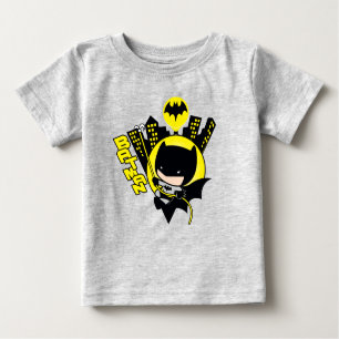 Camiseta Para Bebê Chibi Batman Escalando A Cidade