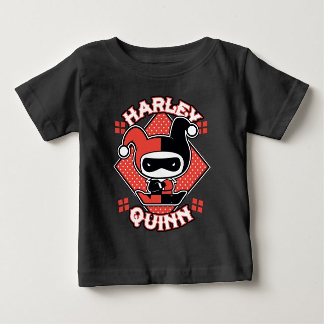 Camiseta Para Bebê Chibi Harley Quinn Splits (Frente)