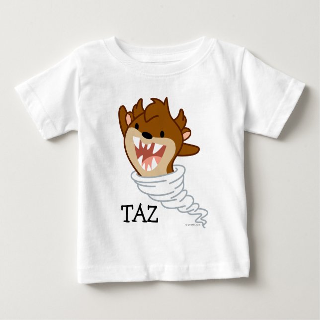 Camiseta Para Bebê Chibi Tornado TAZ™ (Frente)