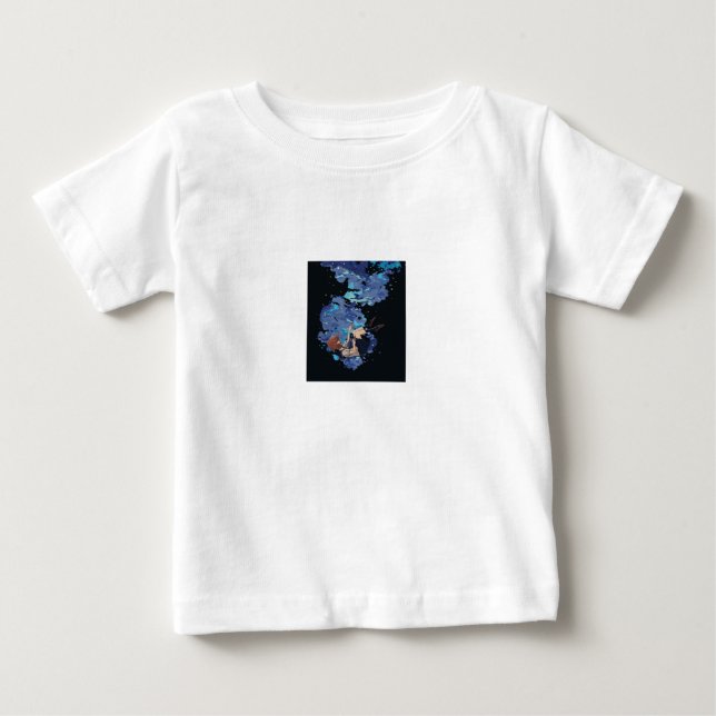 Camiseta Para Bebê Chica al vacío (Frente)