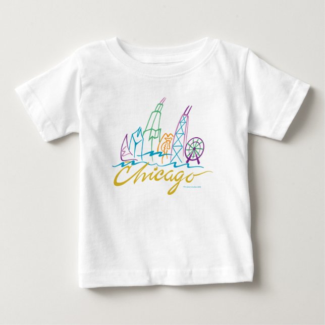 Camiseta Para Bebê Chicago (Frente)