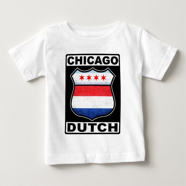 Camiseta Para Bebê Chicago Dutch Shield (Frente)