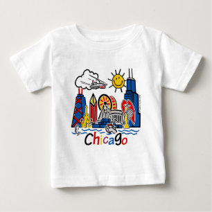 Camiseta Para Bebê Chicago-KIDS-[Convertido]
