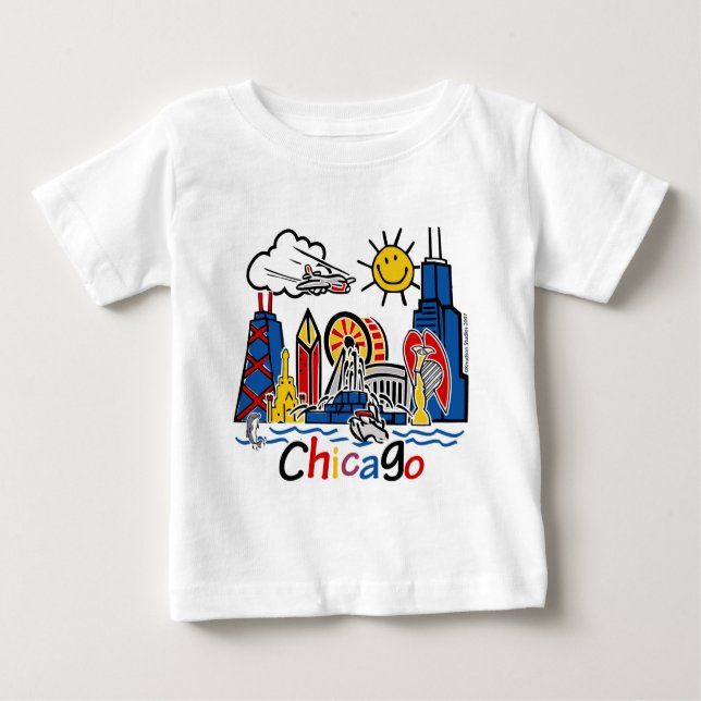 Camiseta Para Bebê Chicago-KIDS-[Convertido] (Frente)