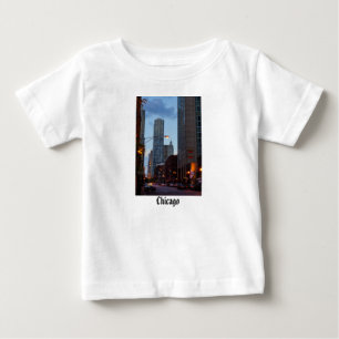 Camiseta Para Bebê Chicago Street Scene