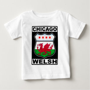 Camiseta Para Bebê Chicago Welsh American