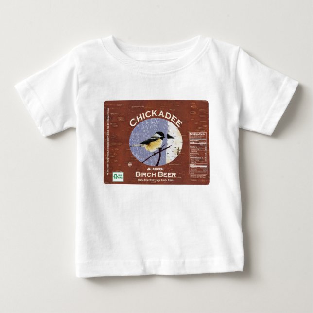 Camiseta Para Bebê Chickadee-dee (Frente)