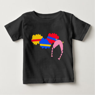 Camiseta Para Bebê Chicky, Cha-Cha, Boom, Lya-Lya