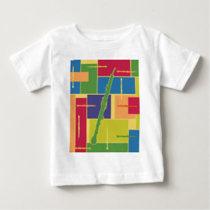 Camiseta Para Bebê Chifre inglês Colorblocks