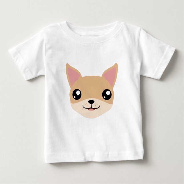 Camiseta Para Bebê Chihuahua (Frente)