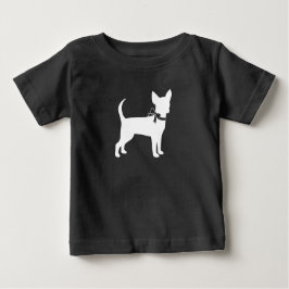 Camiseta Para Bebê Chihuahua Cachorro Chá de fraldas Sexo Neutro