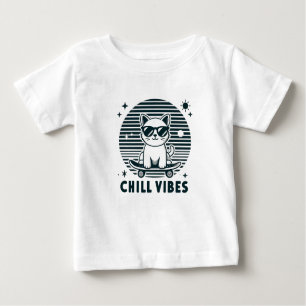 Camiseta Para Bebê Chill Vibes Baby Graphic Jersey Tee