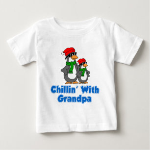Camiseta Para Bebê Chillin' Com Avô