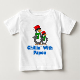 Camiseta Para Bebê Chillin com Papou