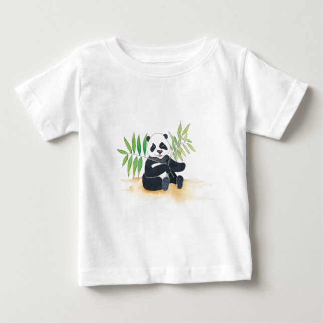 Camiseta Para Bebê Chinês Panda Toddler T (Frente)