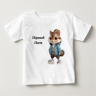 Camiseta Para Bebê Chipmunk Charm