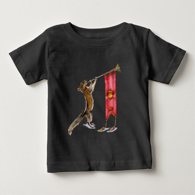 Camiseta Para Bebê Chipmunk Herald (Frente)