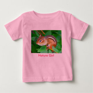 Camiseta Para Bebê Chipmunk onsie, Nature Girl