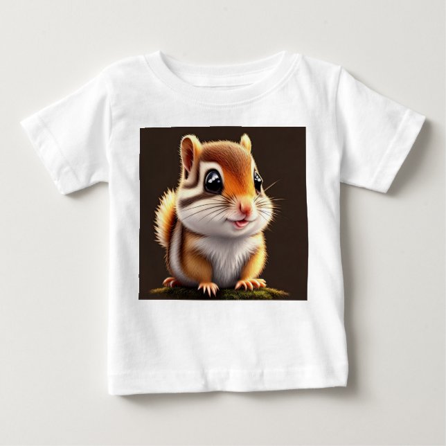 Camiseta Para Bebê Chipset amável (Frente)