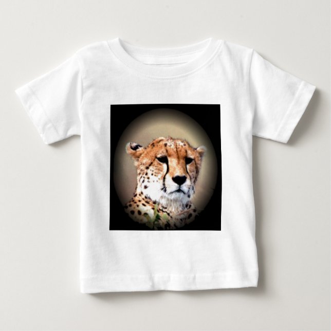 Camiseta Para Bebê Chita Retrato de Lua Cheia: Graça da Natureza (Frente)