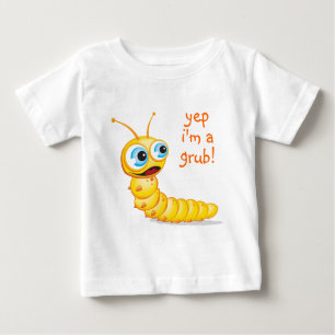 Camiseta Para Bebê Chompe o Grub: