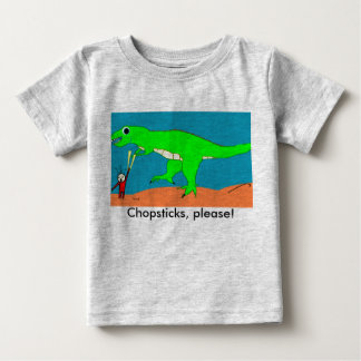 Camiseta Para Bebê Chopsticks, por favor!