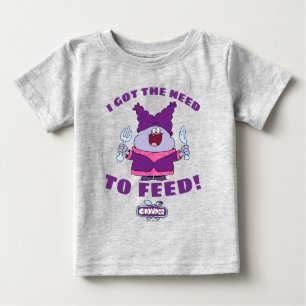 Camiseta Para Bebê Chowder com garfo e faca
