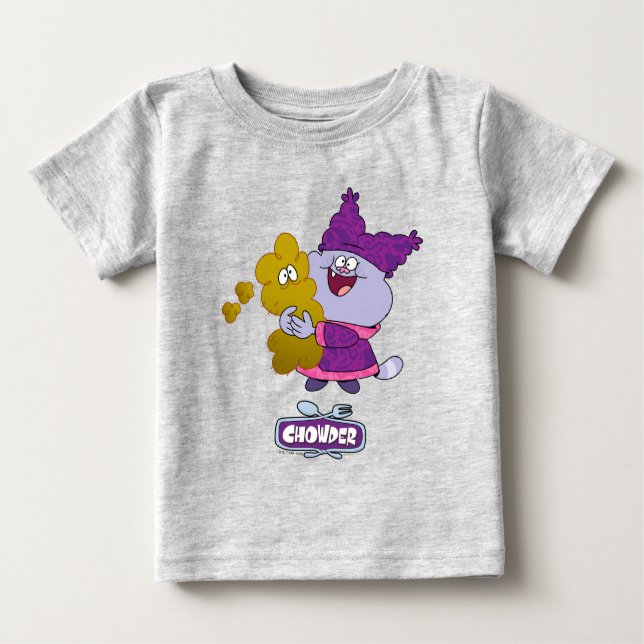 Camiseta Para Bebê Chowder e Kimchi (Frente)