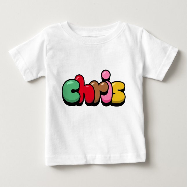 Camiseta Para Bebê Chris (Frente)