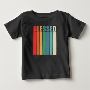 Camiseta Para Bebê Christian Faith Inspiration Citação: Bendito Vin