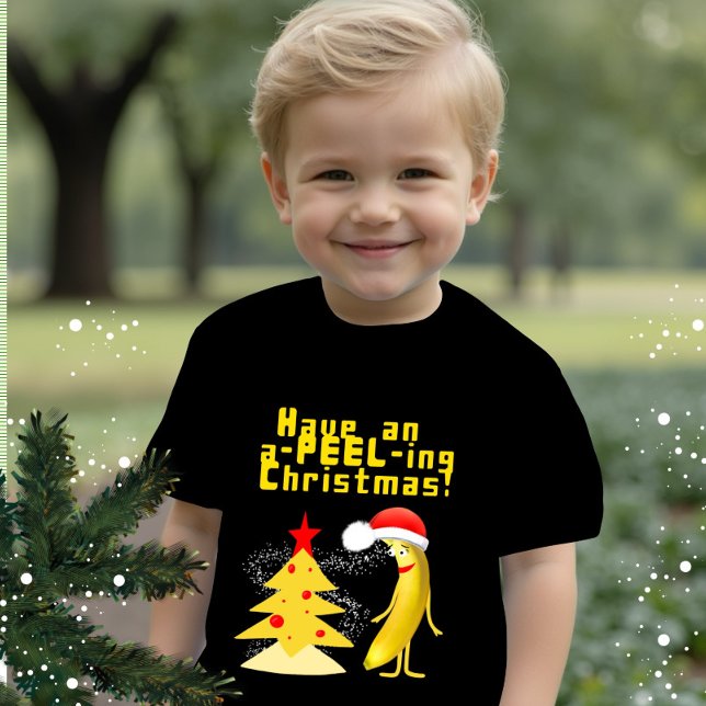 Camiseta Para Bebê Christmas banana (Criador carregado)