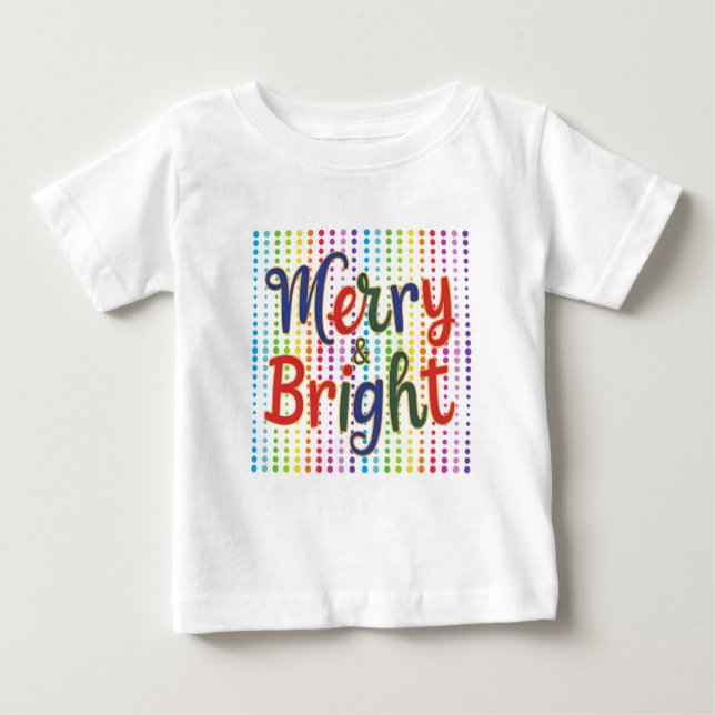 Camiseta Para Bebê Christmas Day (Frente)