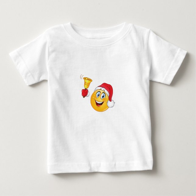 CAMISETA PARA BEBÊ ***CHRISTMAS EMOGI*** T-SHIRT PARA PEQUENOS (Frente)