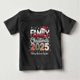 Camiseta Para Bebê Christmas Family 2025