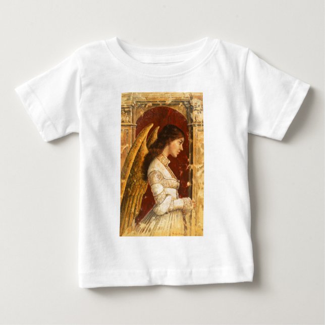 Camiseta Para Bebê Christmas Fresco Angel (Frente)