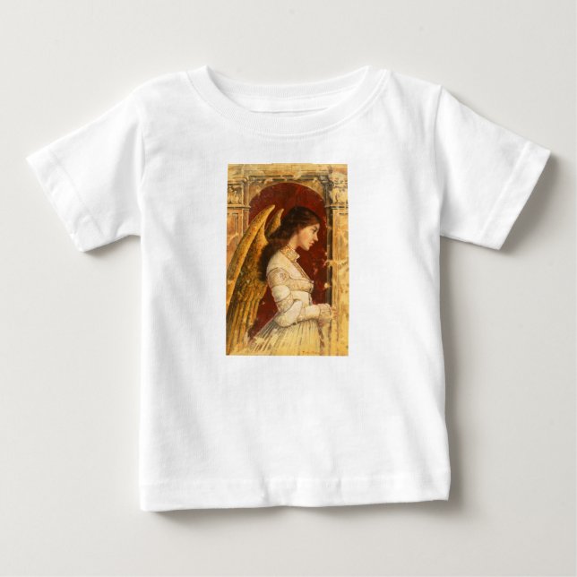 Camiseta Para Bebê Christmas Fresco Angel (Frente)